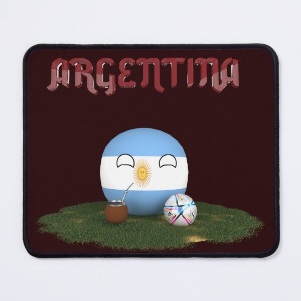 Item preview, Argentina Flag World Cup Qatar 2022 designed and sold by Countryballs3D.