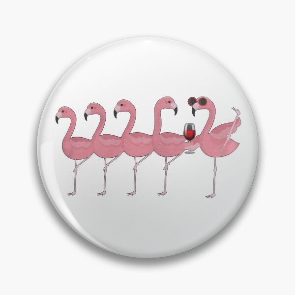 Item preview, Wine And Flamingo designed and sold by PhyllisHill.