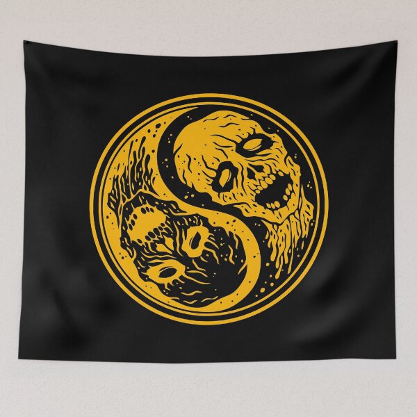 Item preview, Yellow Undead Yin Yang Zombies designed and sold by JeffBartels.