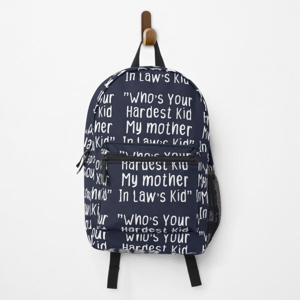Item preview, funny Who’s Your Hardest Kid My Mother In Law’s Kid sarcastic mom jock quote designed and sold by ourpretty.