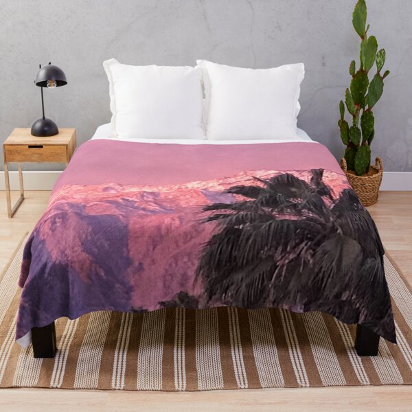 Item preview, Pink Fog Over Snowy Mountains By Palm Trees designed and sold by DEC02.