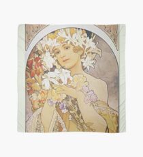 Alphonse Mucha - Flowers Scarf