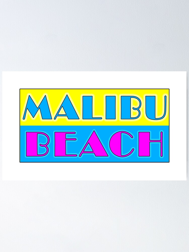 Vintage poster Malibu Beach Lifeguards - Retro Poster California – My Retro  Poster