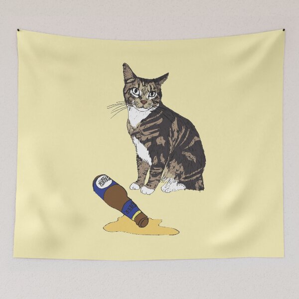 Item preview, Cat & Spilled Beer designed and sold by lmdyp.