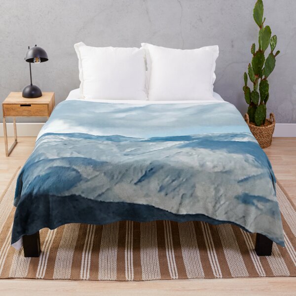 Item preview, Blue Shadow Mountains With Clouds In Aqua Sky designed and sold by DEC02.