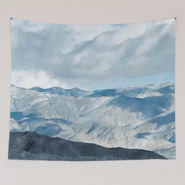 Item preview, Blue Shadow Mountains With Clouds In Aqua Sky designed and sold by DEC02.