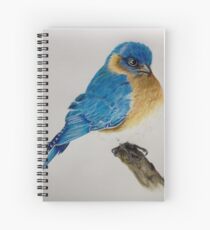 Blue Bird Spiral Notebook
