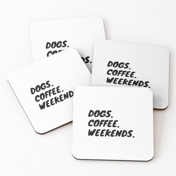 Item preview, Weekends Coffee and Dogs designed and sold by Vintage Vibe Studio.
