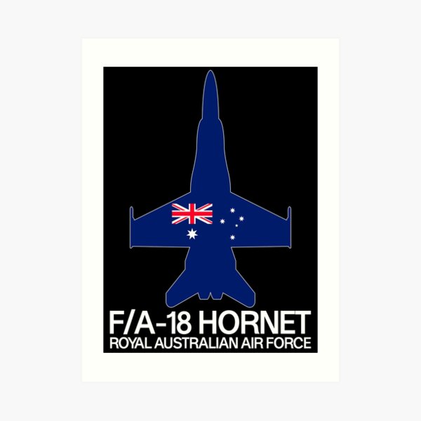 "McDonnell Douglas F/A18 Royal Australian Air Force Flag" Art