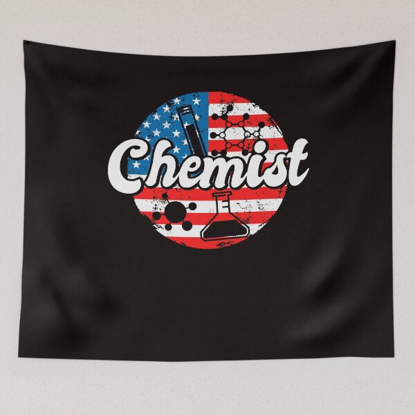 Artikelvorschau, Chemiker US-amerikanische Flagge Wissenschaftler Chemistry Science Clinic entworfen und verkauft von TomGiantDesigns.