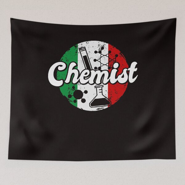 Artikelvorschau, Chemiker Italien Flagge Chemiewissenschaftler Apotheker Labor entworfen und verkauft von TomGiantDesigns.