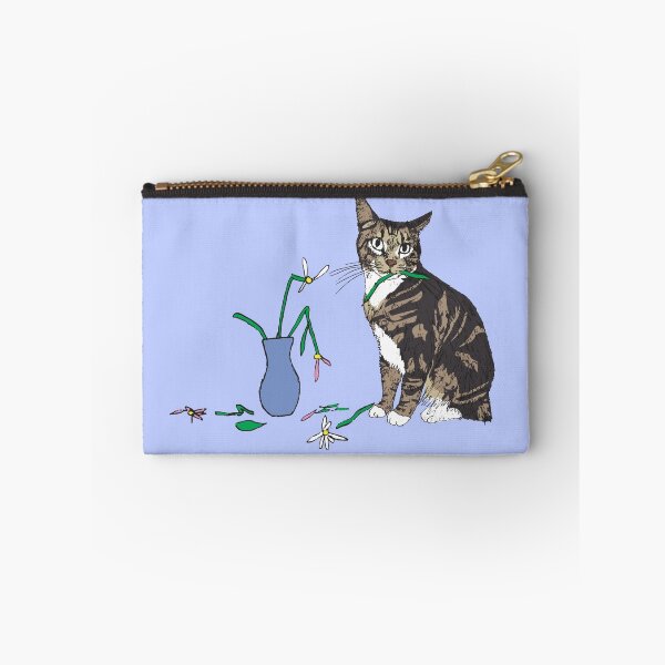 Item preview, Cat & Destroyed Flowers designed and sold by lmdyp.
