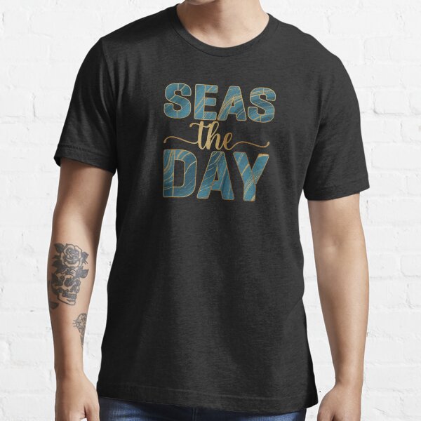 &ldquo;Seas the Day, the beach is calling and I must go&rdquo; T-shirt for Sale by