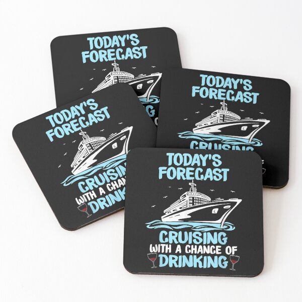 Item preview, Today's Forecast Cruising With A Chance Of Drinking T-Shirt designed and sold by zemelshkas.