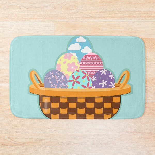 Item preview, Happy Easter, Super Cute Easter Eggs in a Basket designed and sold by Moyanana.