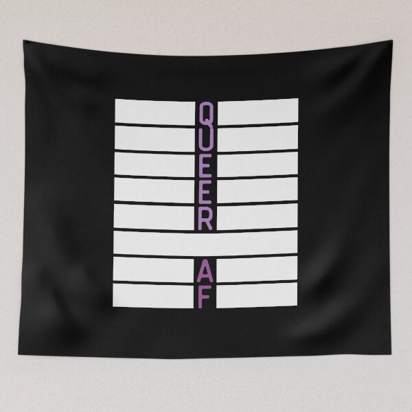 Item preview, Queer af Questioning. Queer Pride designed and sold by Subtle Pride Shop.