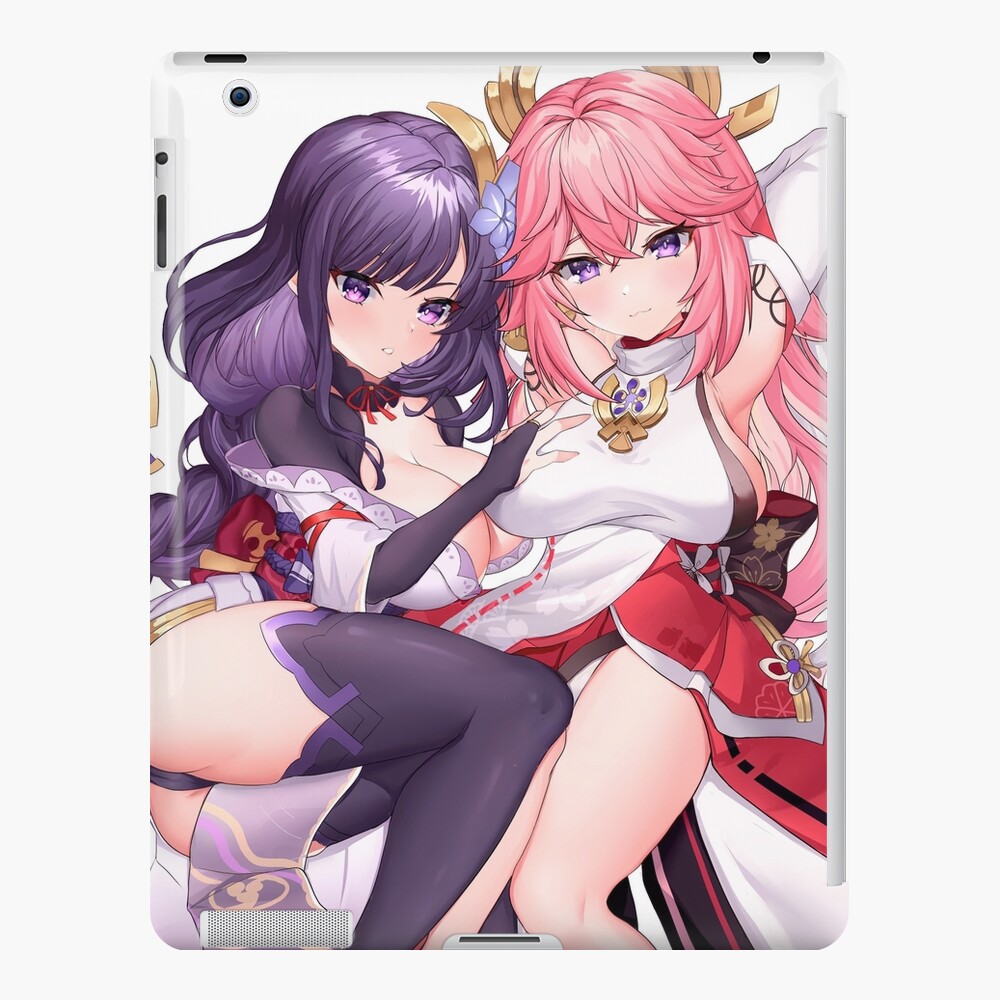 Ship Raiden Shogun And Yae Miko Hentai Genshin Impact IPad Case Skin By Hidoyatarg