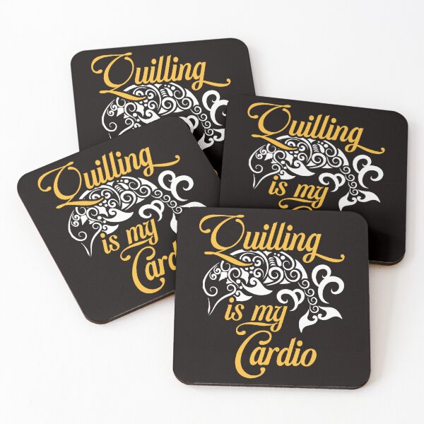 Item preview, Quilling Is My Cardio Paper Filigree Crafting Hobby Artist designed and sold by TomGiantDesigns.
