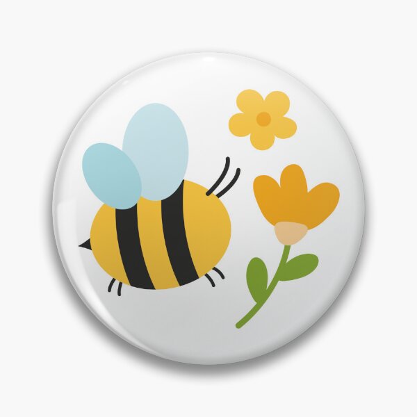 Item preview, Adorable Bees and Flowers Pattern designed and sold by Creative Wolf Design.