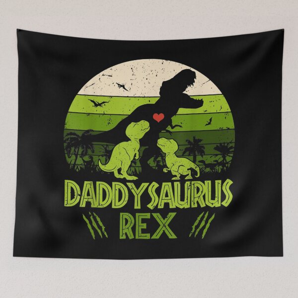 Item preview, Daddysaurus Rex 2 Kids Sunset Fathers Day designed and sold by SarahRaaff.