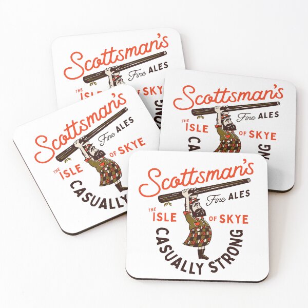 Item preview, Scottsman's Isle Of Skye, Scotland Fine Ales: Casually Strong.  designed and sold by The Whiskey Ginger Design Shop.