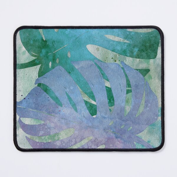 Item preview, Monstera Leaves in Purple and Teal designed and sold by Pam Brisse.