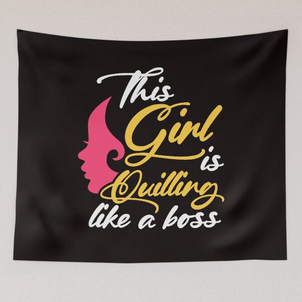 Item preview, Girl Quilling Like Boss Hobby Paper Filigree Crafting Artist designed and sold by TomGiantDesigns.