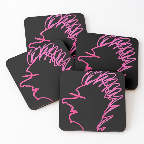 Item preview, Very Distinguished Hot Pink Hand Drawn Facial Profile  designed and sold by DEC02.