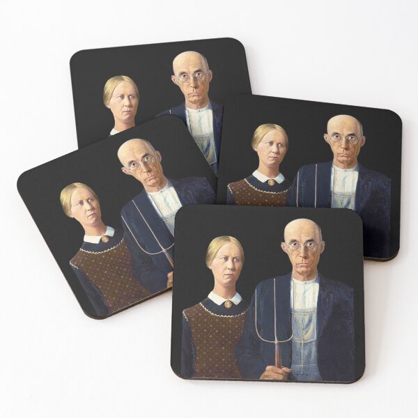 Item preview, American Gothic Couple designed and sold by KathteeDesign.