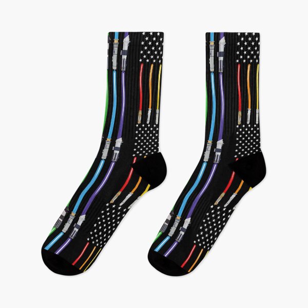 Item preview, LGBT Flag Light Swords Gay Pride America Flag designed and sold by Caesar Dietrich.