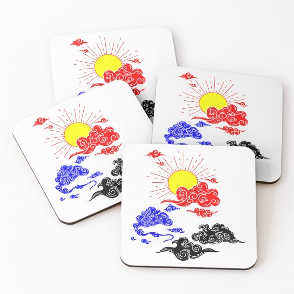 Item preview, Polyamory Sun and Clouds. Polyamorous Pride designed and sold by Subtle Pride Shop.