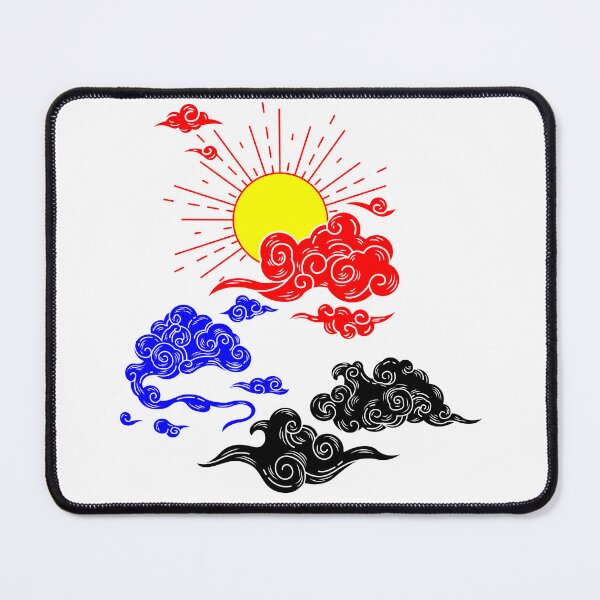 Item preview, Polyamory Sun and Clouds. Polyamorous Pride designed and sold by Subtle Pride Shop.