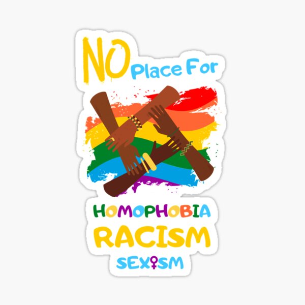 Artikel-Vorschau von Kein Platz für Homophobie, Rassismus, Sexismus, Hass, Aufkleber, T-Shirt, designt und verkauft von Caesar Dietrich.