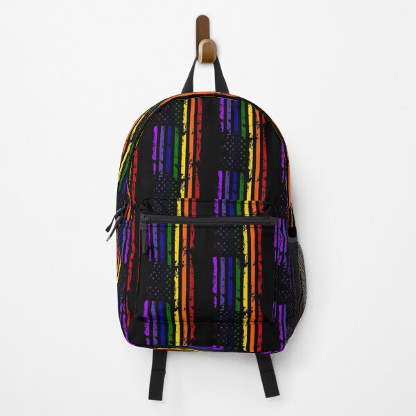 Item preview, Threadrock Men's Gay Pride Rainbow American Flag designed and sold by Caesar Dietrich.