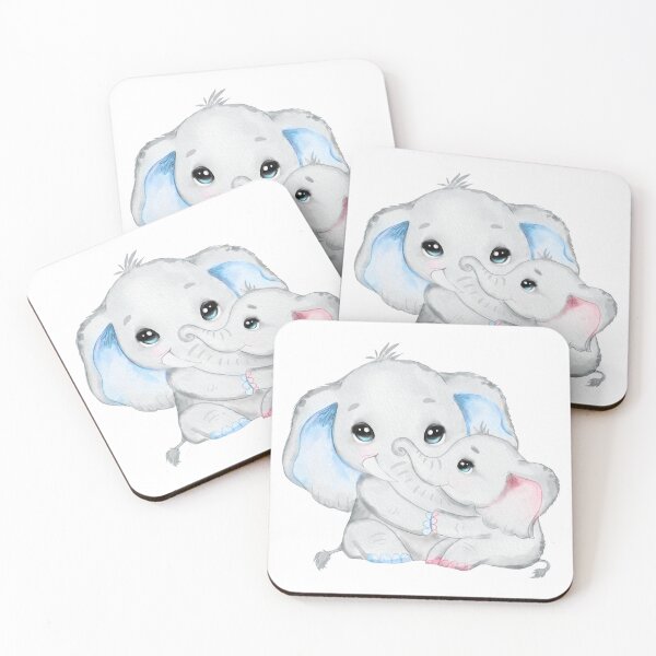Item preview, Daddy and Baby Elephant designed and sold by MonkeyBizness.