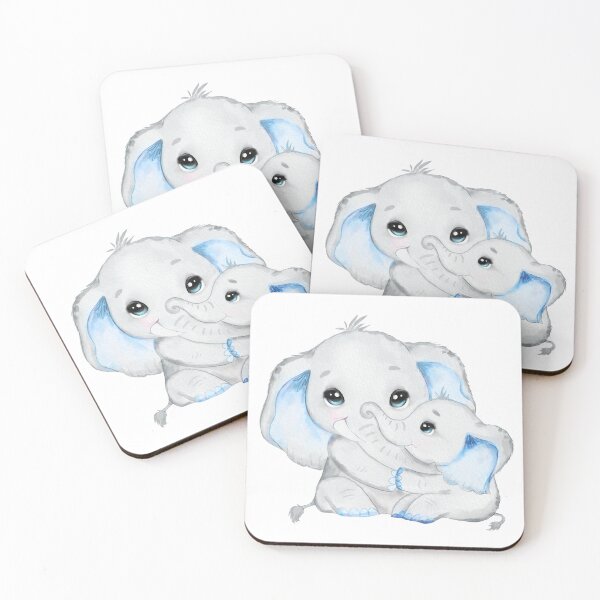 Item preview, Daddy and Baby Elephant designed and sold by MonkeyBizness.