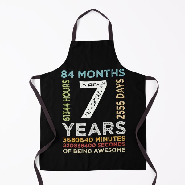 Item preview, Funny Kids 7th Birthday 7 Years Old Vintage Retro 84 Months Boys And Girls designed and sold by pedrored369.