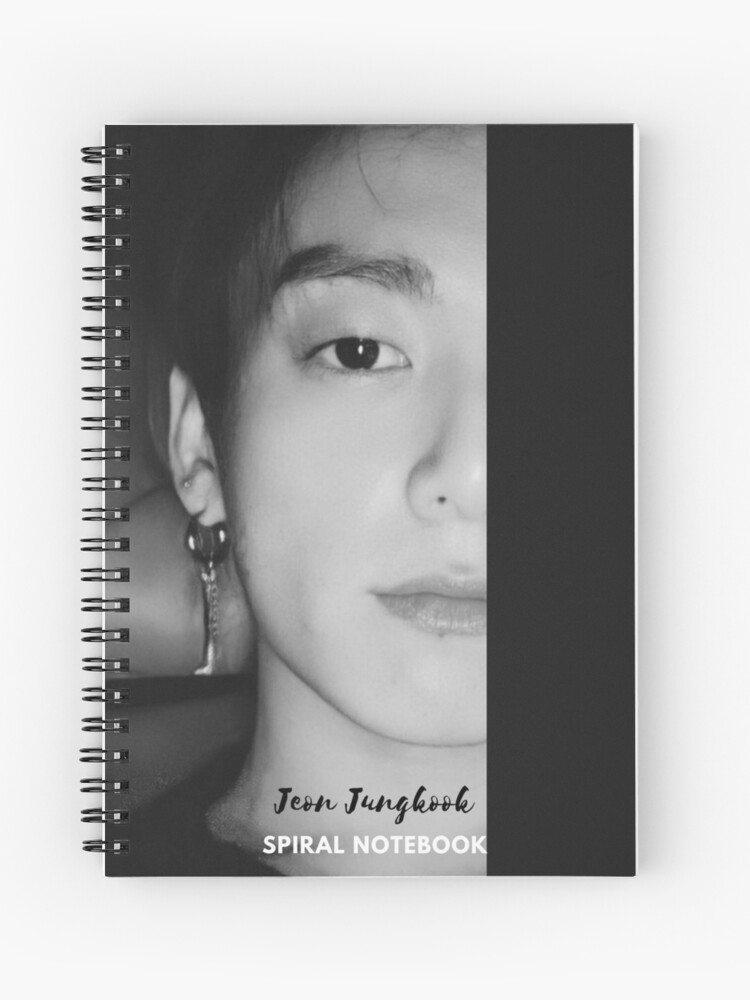 BTS jungkook spiral notebook dark cover BTS jungkook spiral notebook dark cover