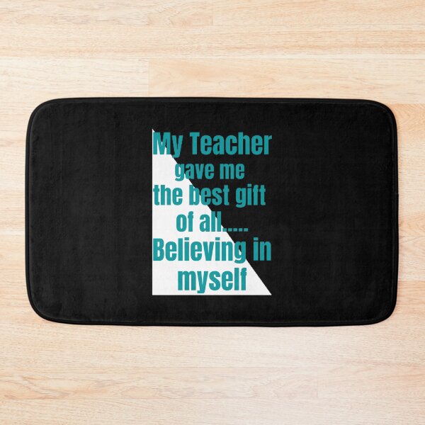 Artikelvorschau, Mein Lehrer gab mir das beste Geschenk Türkis und Weiß Best Teacher Design entworfen und verkauft von BestTeacher.
