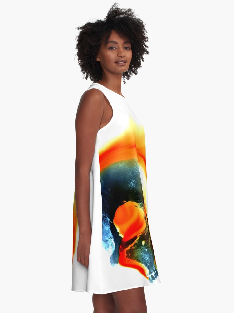 Alternate view of Demons consume (Negative Edit) A-Line Dress