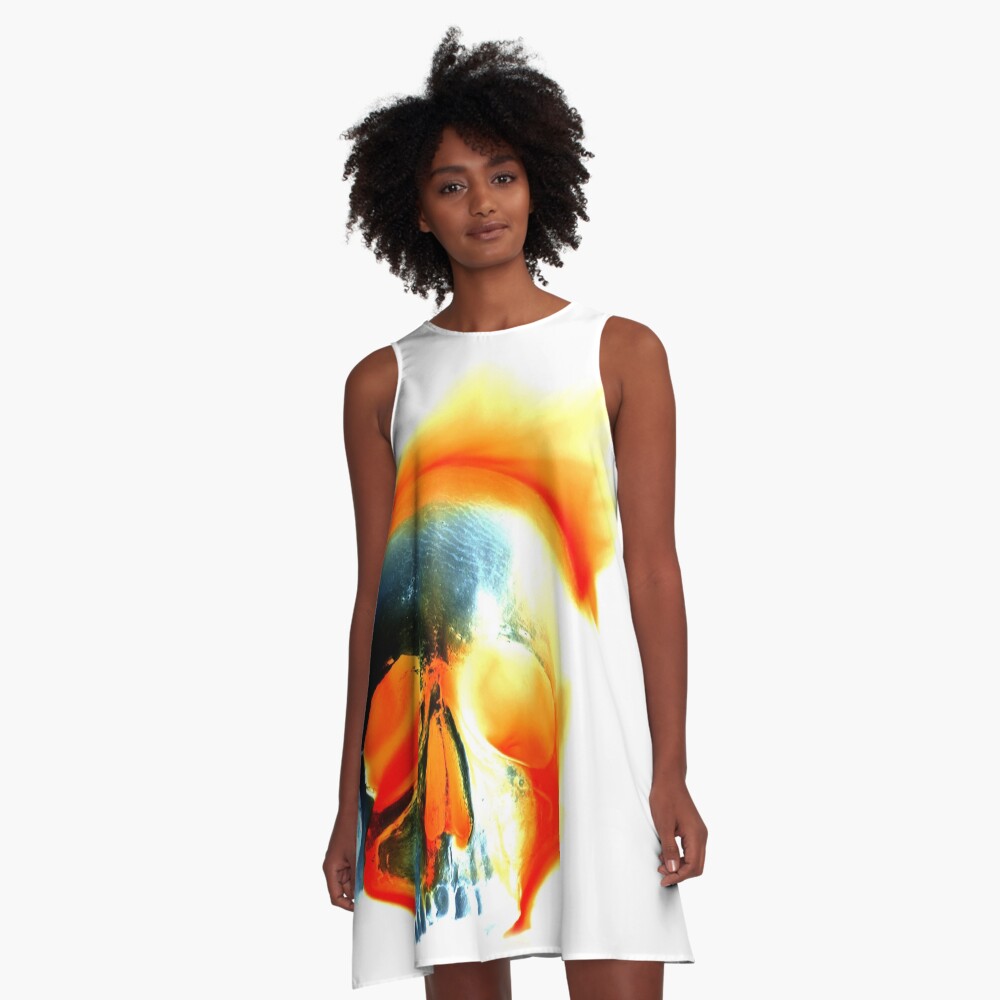 Demons consume (Negative Edit) A-Line Dress