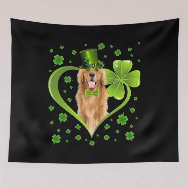 Item preview, Funny Puppy Shamrock Golden Retriever Dog St Patricks Day designed and sold by SkylerKason.