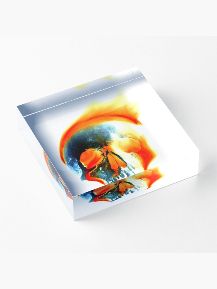 Alternate view of Demons consume (Negative Edit) Acrylic Block