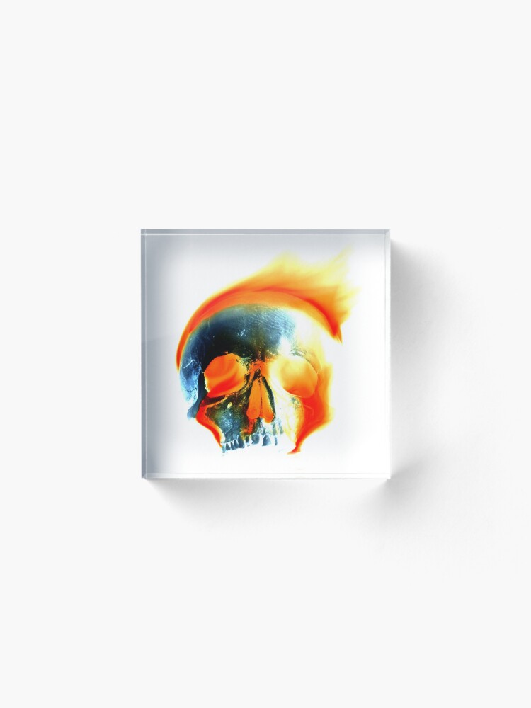 Alternate view of Demons consume (Negative Edit) Acrylic Block