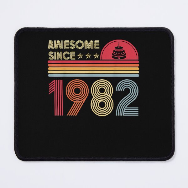 Item preview, Awesome Since 1982 40th Birthday Retro T-Shirt designed and sold by zemelshkas.
