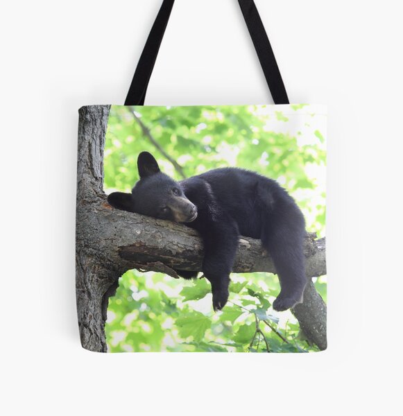 Bearly Awake All Over Print Tote Bag