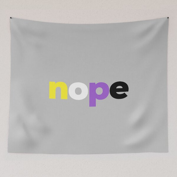 Item preview, nope. LGBTQ Nonbinary Pride designed and sold by Subtle Pride Shop.