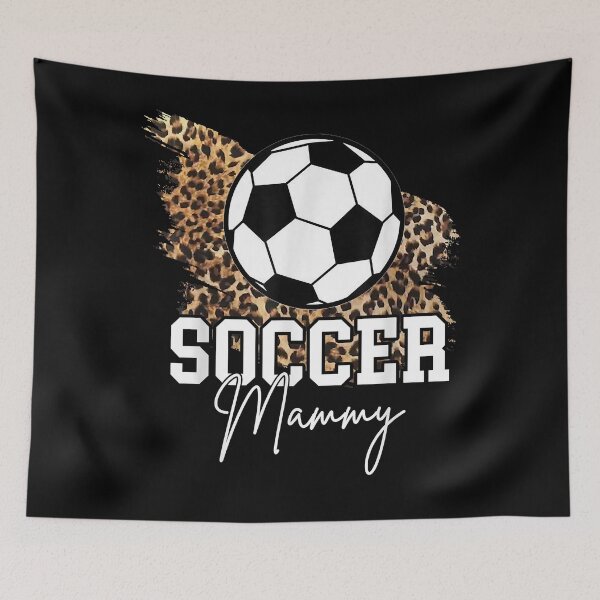 Item preview, Soccer Mammy Leopard Heart Funny T-Shirt designed and sold by nuzzilrhall.