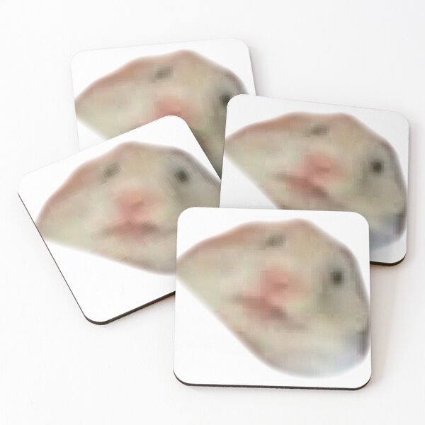 Item preview, low quality hamster sticker button cute designed and sold by tree-huggrs.