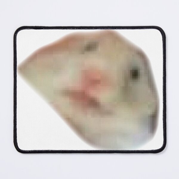 Item preview, low quality hamster sticker button cute designed and sold by tree-huggrs.